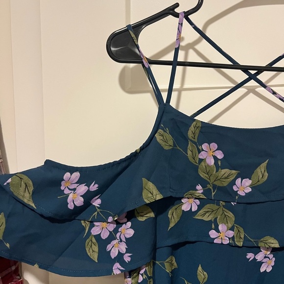 Miami Floral Strappy Cold Shoulder Slip Dress Multi Strap Like NEW Medium - Picture 8 of 8